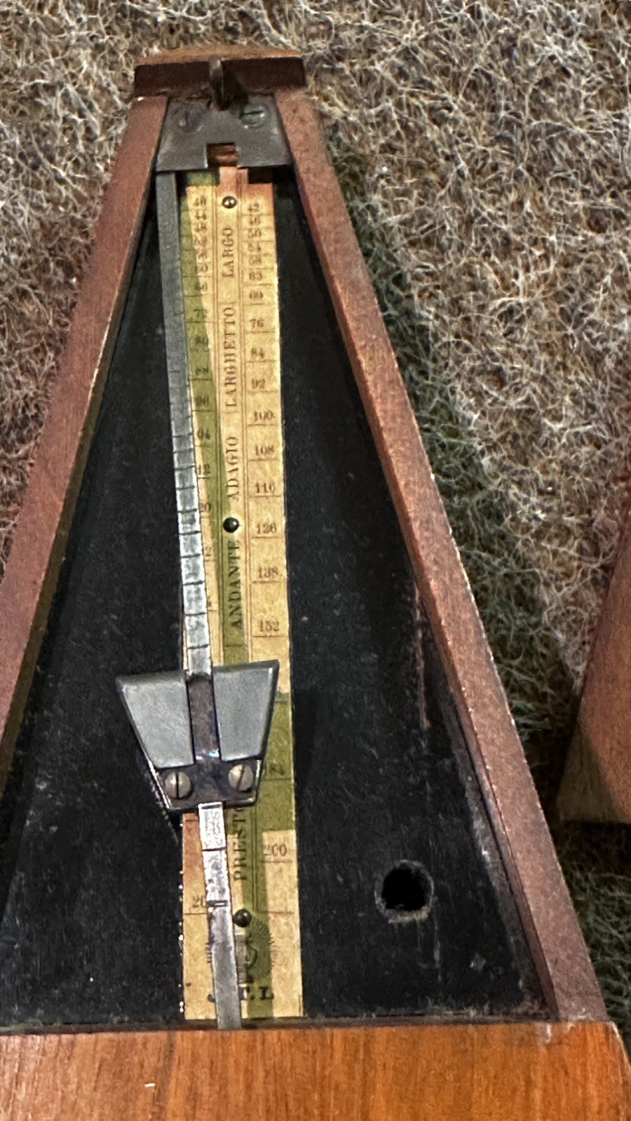 Metronome de Maelzel Superior model French 19th century (Working / Bell / Chime)