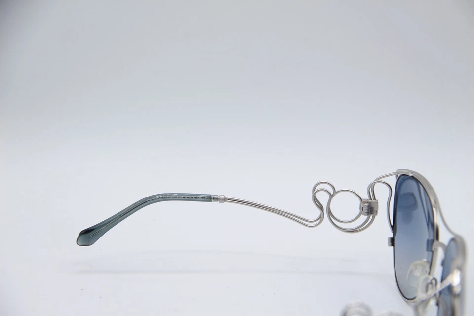 NEW ROBERTO CAVALLI CARMIGNANO 1026 18X SILVER BLUE AUTHENTIC SUNGLASSES 61-18 Foto 3 de 4