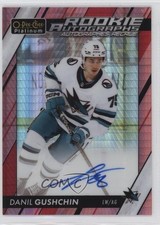 2024-25 O-Pee-Chee Platinum Update Rookie Red Prism 39/50 Danil Gushchin Auto
