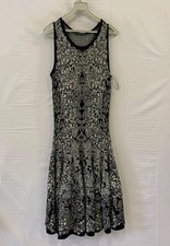 Alexander McQueen Italy Silk Blend Kaleidoscope Knit Sleeveless Midi Dress S#95