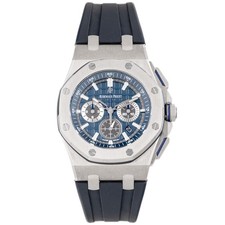 Audemars Piguet Royal Oak Offshore Titanium Blue Dial 42mm 26480TI Full Set