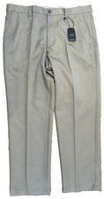 NWT Greg Norman Men's Khaki Stretch Performance Pants 36 x 30 Moisture Wicking