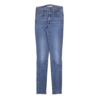LEVI'S 721 Damen Jeans Blau Slim Skinny Denim Light W27 L32 Stretch
