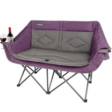 Camphill Oversized Double Camping Chair-Heavy Duty 2 Person Folding Loveseat
