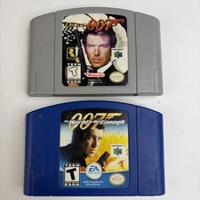 007 James Bond N64 Bundle: GoldenEye & The World Is Not Enough - Authentic