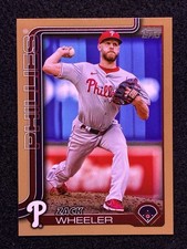 2025 Topps Zack Wheeler Gold /2025 Philadelphia Phillies #218