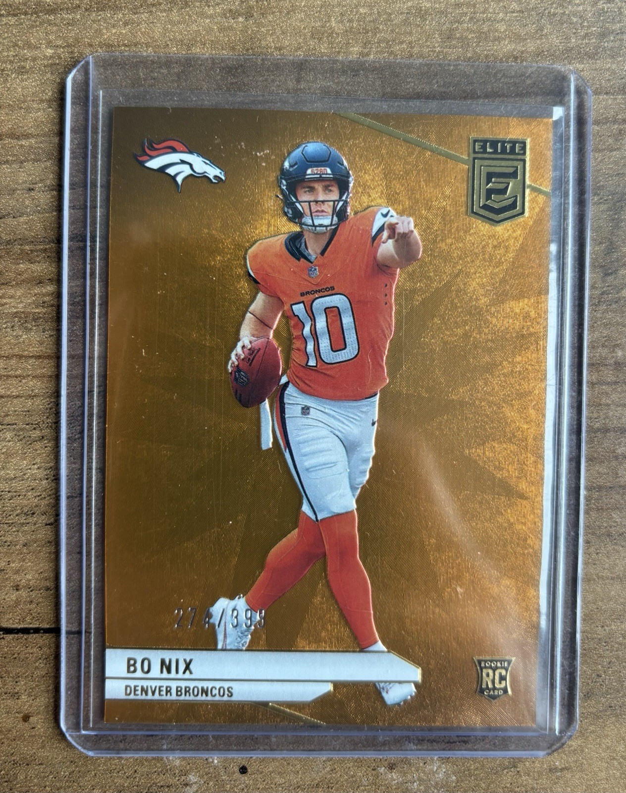 2024 Donruss Elite Bo Nix Orange /399 RC