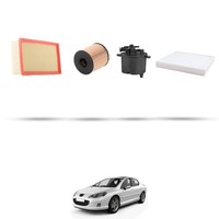 Hoffcar Wartungsset - 4 Filter FüR Peugeot 407 2.2 Hdi 125 Kw Ab 2006