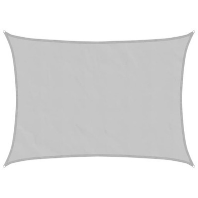 Sonnensegel Hellgrau 8x6 m 100% Polyester Oxford