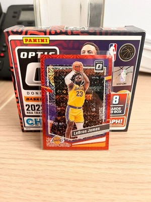 2023-24 Panini Lebron James Optic numbered /88 red choice #65
