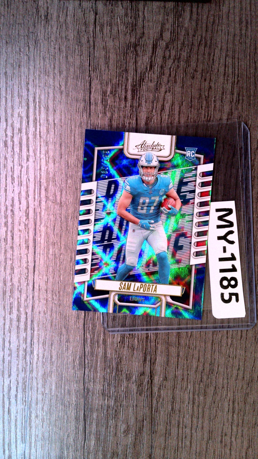 SAM LAPORTA 2023 ABSOLUTE #115 ROOKIE BLUE DIAMOND /199 🦁🏈