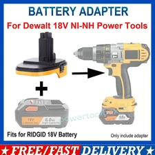 Battery Adapter For Ridgid 18V Battery Convert To Fits For Dewalt 18V Ni-cd Tool