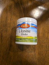 Carlson - L-Lysine Powder, Free-Form Amino Acid, 960 mg, Supports Healthy Tissue