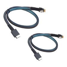 Industrial PCIe SFF-8611 4I 40P Male to SFF-8654 4I 38P Male Data Active