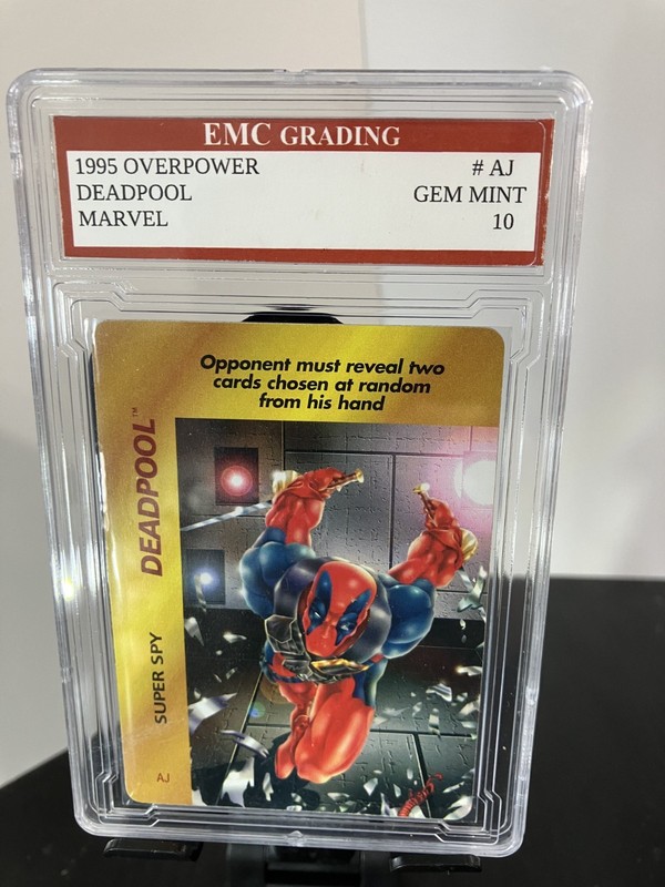 DEADPOOL 1995 Marvel Overpower Character Card GRADED TCG