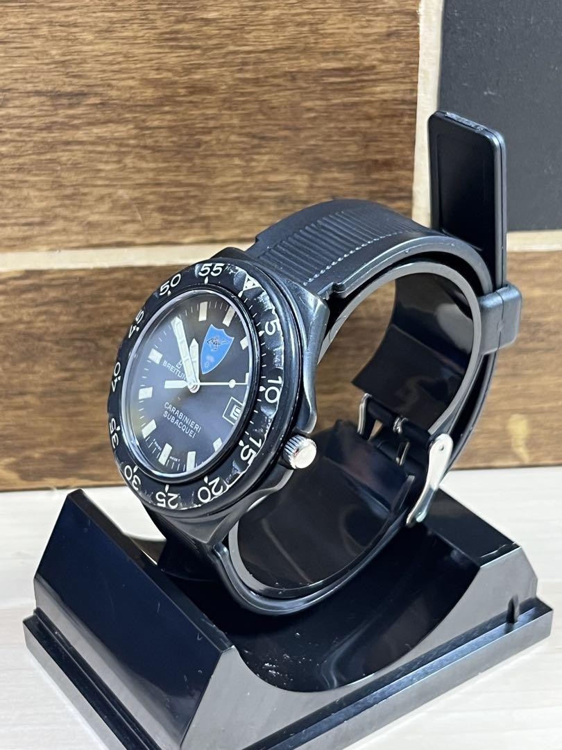 Breitling Colt CARABINIERI SUBACQUEI 80210 Men's Quartz Round Black W38mm