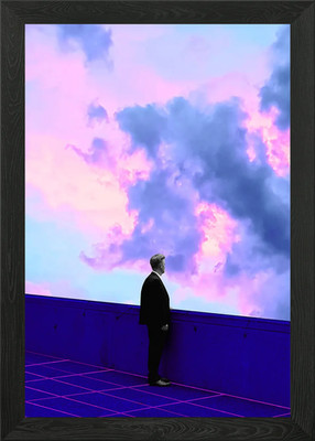 Ich bin einsam wie eine Wolke gerahmtes Wandbild Poster Leinwanddruck Bild