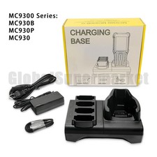 US SHIP New 4-Slot Battery Charger Cradle Kit For Zebra MC9300 MC930B MC930P 930