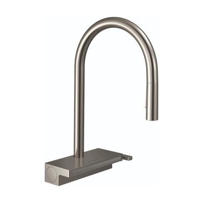 Hansgrohe 73837801 Aquno Select Kitchen Faucet, 3-Spray 1.75 GPM Stainless Steel