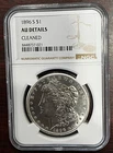 1896-S NGC AU Details Cleaned Morgan Silver Dollar