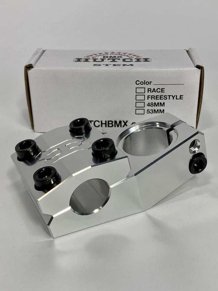 Vástago CNC Hutch 48 mm carga superior pulido sin rosca nueva escuela BMX Western H truco Foto 4 de 4