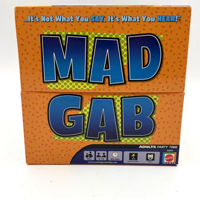 Mad Gab Game COMPLETE Mattel 2005 Party Game Words Humor