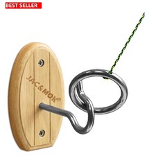 Family-Friendly Outdoor Hook and Ring Toss Game - Durable Stainless Steel Kit