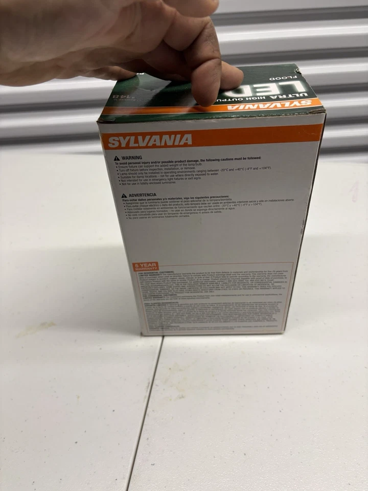 New In Box Sylvania Ultra LED 65W/11W Soft White BR30 Flood Dimmable Light Bulb - Image 2 of 2