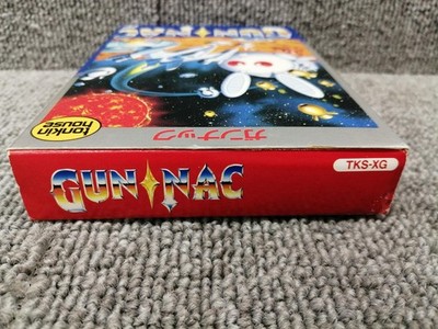 Gun-Nac Famicom NES Tonkin House Compile 1990 Japan Boxed Manual
