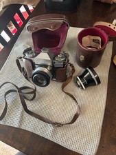 Vtg Zeiss Ikon Contaflex 35mm Camera Germany w Case Untested AS IS