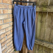 Crew Cuts By J Crew Boys Jogger Sweatpants Checkered Blue Size 12
