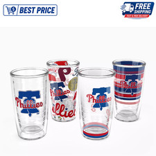 Tervis Philadelphia Phillies 16oz Classic Tumblers, Assorted, 4-Pack Gift Set