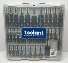 TOOLANT Impact Magnetic Nut Driver Set - 34pcs - Impact Driver Bit Set In Case
