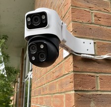 Eufy S4 Max NVR POE- External Corner Wall Mounting Bracket Arm Mount Long White