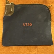 Vintage 3730 Bank Money Bag Locking w/ Key