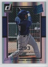2014 Donruss Rated Rookie Silver Season Stat Line /293 Erisbel Arruebarrena g6w