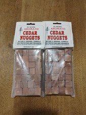 Vintage All Natural Aromatic Cedar Nuggets / Squares Environmentally Safe NOS