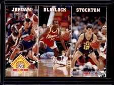 1993-94 Hoops Steals Michael Jordan Mookie Blaylock John Stockton #289 Spurs