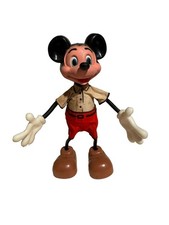 Rare Vintage Mickey Mouse Bendable Disney Figurine Mickey Mouse by Marx 1960s