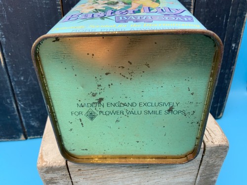 Rare Vintage Flower Valu Exclusive - "Easter Lily" Bath Soap Tin, England - Picture 6 of 13