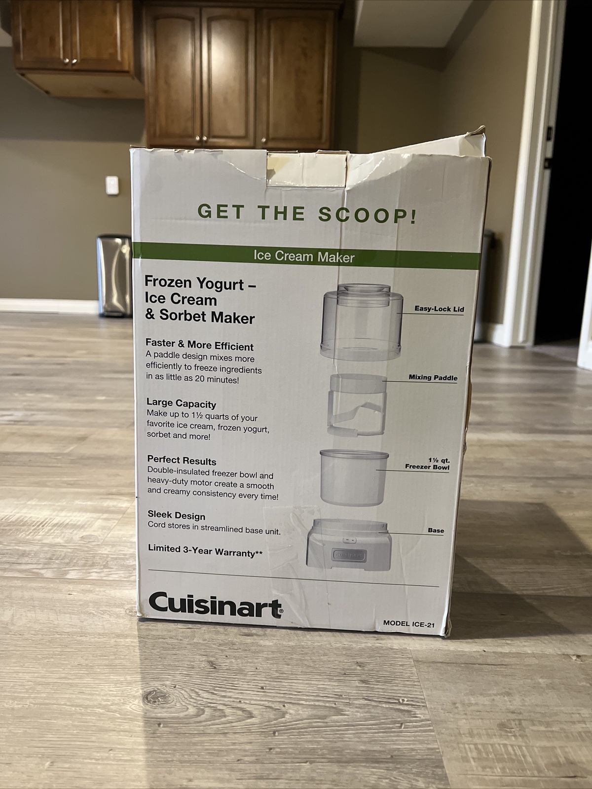 Cuisinart ICE21 Frozen YogurtIce Cream and Sorbet Maker White 9788627903034 eBay