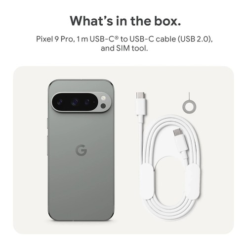 Google Pixel 9 Pro 5G 128gb Hazel Brand New Unlocked Warranty Invoice - Picture 5 of 6