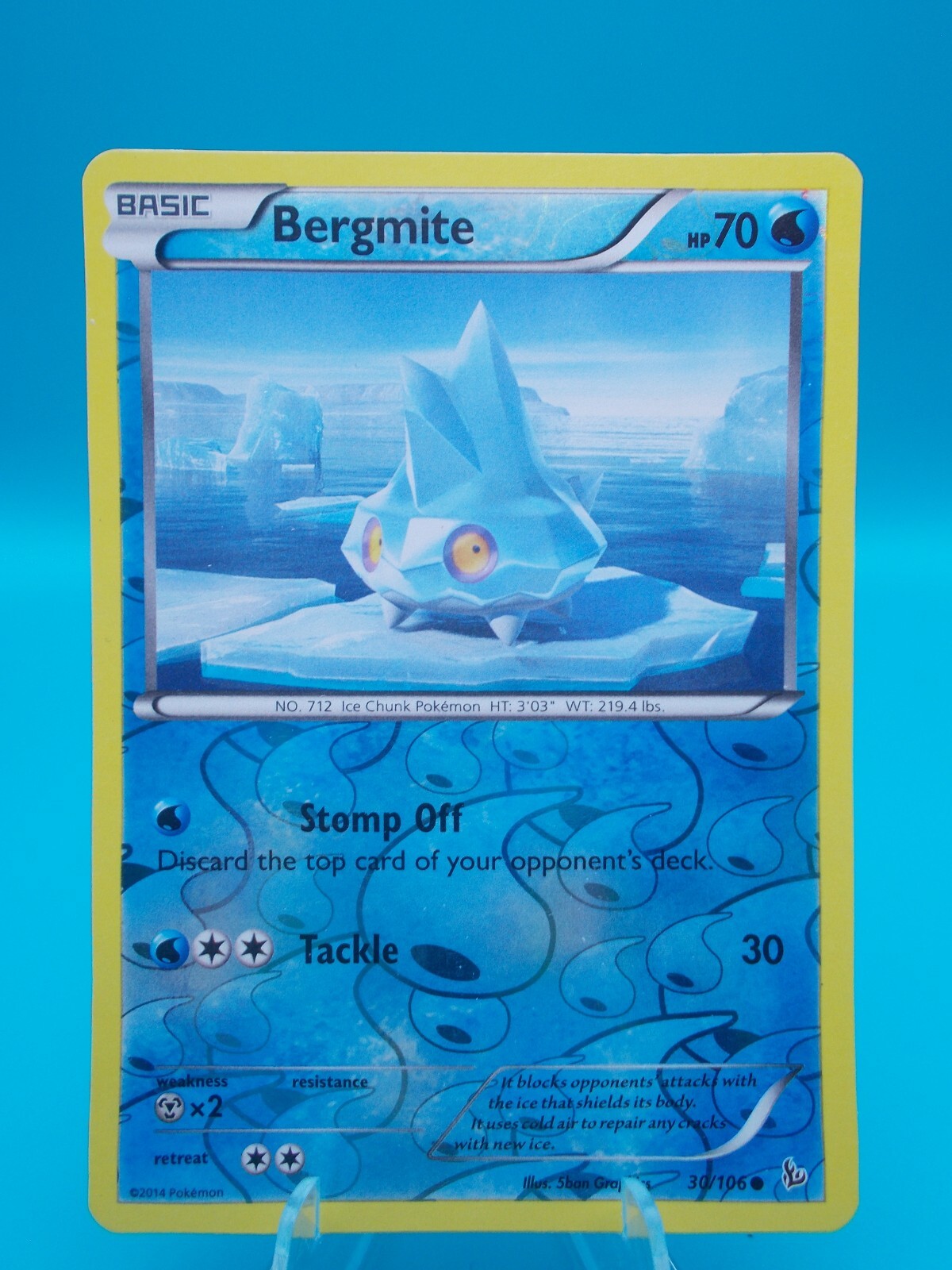 Bergmite 30/106 Flashfire Pokémon TCG Reverse Holo