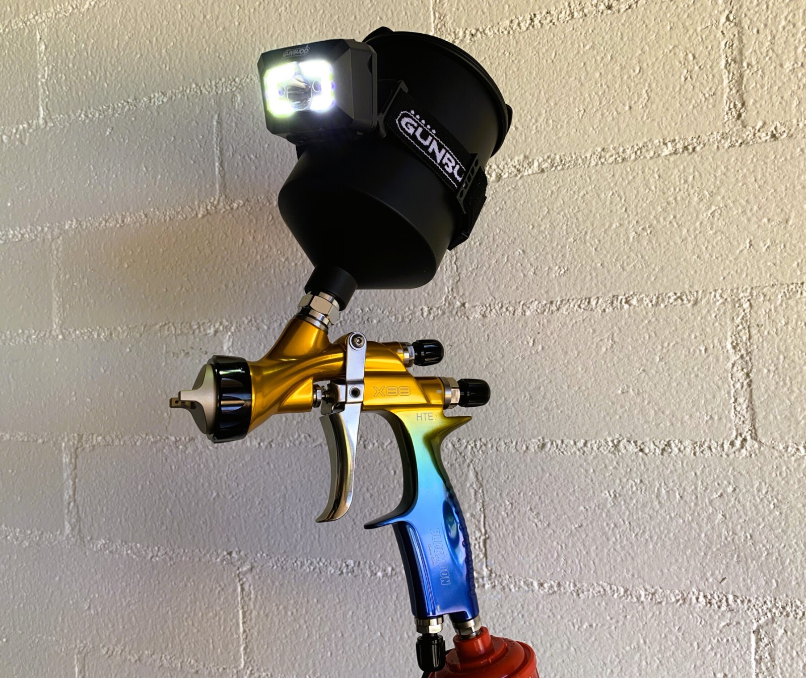 ATOM X88 Bluemoon LVLP-MP Spray Gun | Gravity Feed | 1.3/1.4mm Tips |Solvent USA