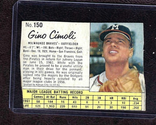 1962 Gino Cimoli #150