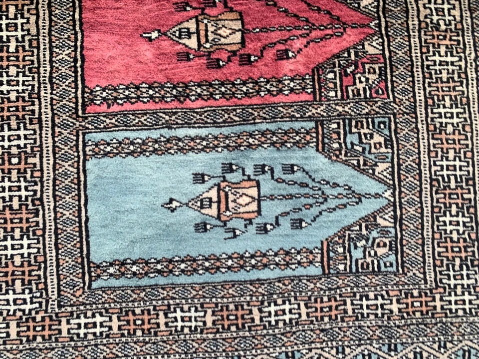 Alfombra de lana vintage afgana para pasillo 2x6 cocina decoración del hogar corredor área Foto 3 de 4