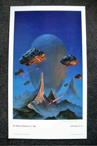 KELLY FREAS CLASSICS OF SCI FI PRINT WARRIORS OF DAWN SIGNED