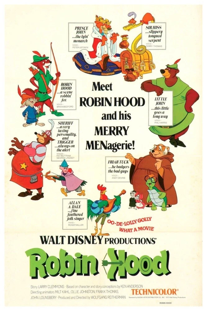 DISNEY S ROBIN HOOD MOVIE 1 COLLECTOR POSTER BUY ANY 2 GET ANY