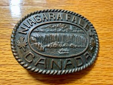 Vintage Niagara Falls Canada Belt Buckle