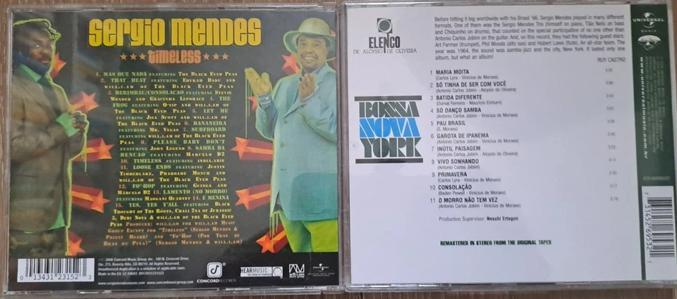 Kleines Sergio Mendes-Paket (2 CDs): Bossa Nova York & Timeless - Bild 2 von 2